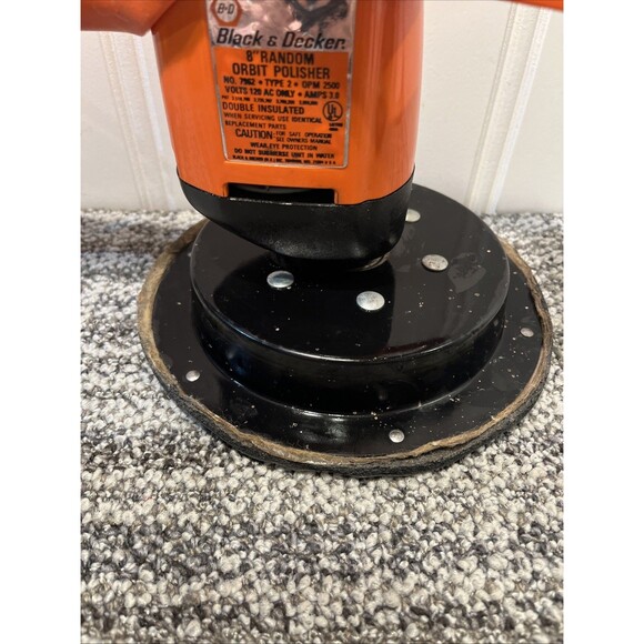 Black And Decker Corded 8" Random Orbit Polisher No. 7962 Type 2 Tested Works - Picture 5 of 11
